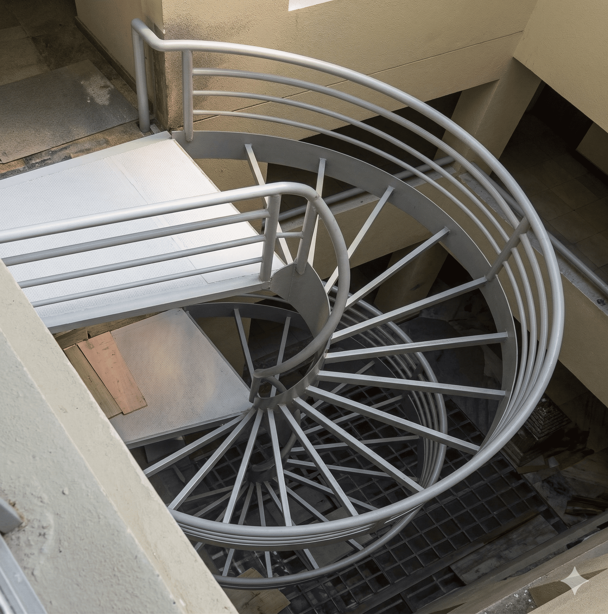 Construcción e instalación de Escalera Caracol y Barandas de Escalera